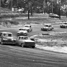Car racing, speedway meeting, Caboolture, March 1973