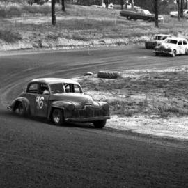 Car racing, speedway meeting, Caboolture, March 1973