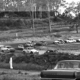 Car racing, speedway meeting, Caboolture, March 1973