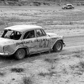 Car racing, speedway meeting, Caboolture, March 1973