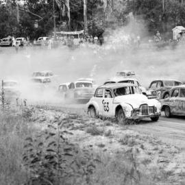 Car racing, speedway meeting, Caboolture, March 1973