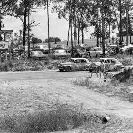 Car racing, speedway meeting, Caboolture, March 1973