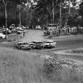 Car racing, speedway meeting, Caboolture, March 1973
