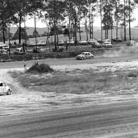 Car racing, speedway meeting, Caboolture, ca May 1973