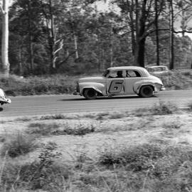 Car racing, speedway meeting, Caboolture, ca May 1973