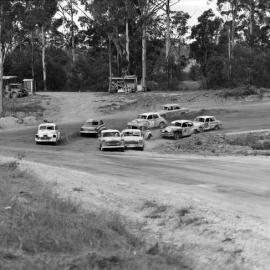 Car racing, speedway meeting, Caboolture, ca May 1973