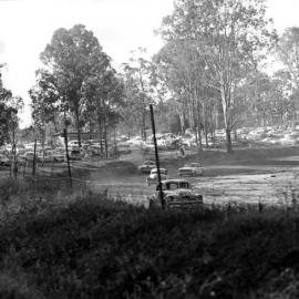 Car racing, speedway meeting, Caboolture, ca May 1973
