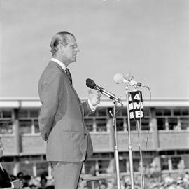 Duke of Edinburgh, Duke of Edinburgh Gold Awards ceremony, Maryborough, 24 October 1973