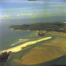 Aerial view, Noosa Spit and Noosa Heads, ca April 1974