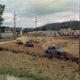 Car racing, Sunshine Coast Speedway, Wappa Falls Road, Yandina, May 1974