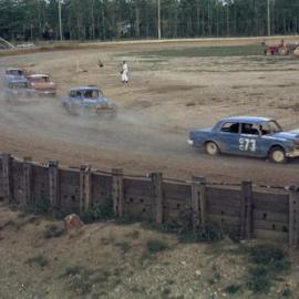 Car racing, Sunshine Coast Speedway, Wappa Falls Road, Yandina, May 1974
