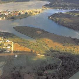 Aerial view, Riveredge Estate, Tewantin, October 1974