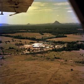 Aerial view, PGH Brickworks, Cooroy, 21 October 1977