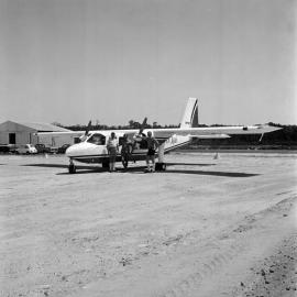 First aeroplane, Noosa Air, Noosa Aerodrome, Lake Weyba Drive, Noosaville, 4 March 1976