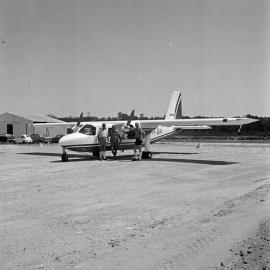 First aeroplane, Noosa Air, Noosa Aerodrome, Lake Weyba Drive, Noosaville, 4 March 1976