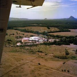 Aerial view, PGH Brickworks, Cooroy, 21 October 1977
