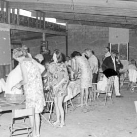 Attendees, Greens Christening day celebrations, Noosa Heads Bowls Club, Lanyana Way, Noosa Heads, 26 December 1969