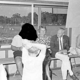 Attendees, Greens Christening day celebrations, Noosa Heads Bowls Club, Lanyana Way, Noosa Heads, 26 December 1969