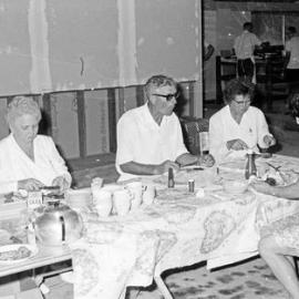 Attendees, Greens Christening day celebrations, Noosa Heads Bowls Club, Lanyana Way, Noosa Heads, 26 December 1969