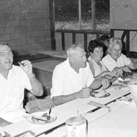 Attendees, Greens Christening day celebrations, Noosa Heads Bowls Club, Lanyana Way, Noosa Heads, 26 December 1969
