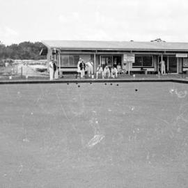 Bowlers, Greens Christening day celebrations, Noosa Heads Bowls Club, Lanyana Way, Noosa Heads, 26 December 1969