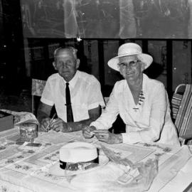 Bowlers, Greens Christening day celebrations, Noosa Heads Bowls Club, Lanyana Way, Noosa Heads, 26 December 1969