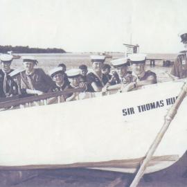 Whaler, 'Sir Thomas Hiley', and Noosa Sea Scouts, Noosa River, Noosaville, 1974