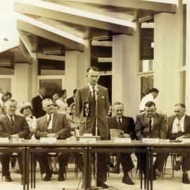 Dignitaries, official opening, Peregian Roadhouse, Peregian Beach, 2 June 1962