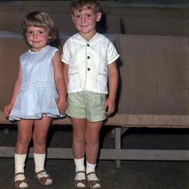 Dressed for dinner, Tewantin State School Fancy Dress Ball, Tewantin, 1967