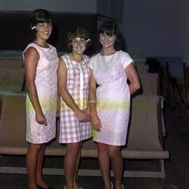 Dressed for dinner, Tewantin State School Fancy Dress Ball, Tewantin, 1967
