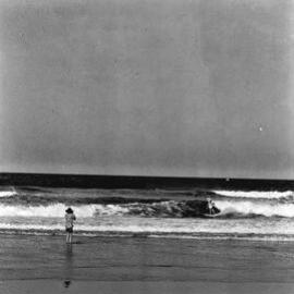 Competitor, Noosa Heads Surfboard Open, Sunshine Beach, September 1969