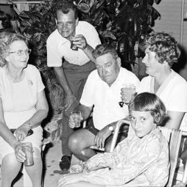 New Year's Eve party, Kirriwina Motel and Caravan Park, Gympie Terrace, Noosaville, 31 December 1969