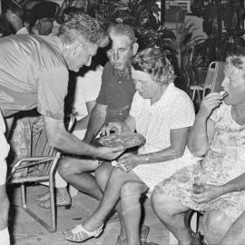 New Year's Eve party, Kirriwina Motel and Caravan Park, Gympie Terrace, Noosaville, 31 December 1969