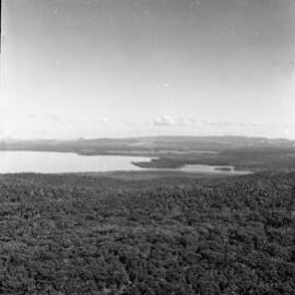 Aerial view, Great Sandy National Park, Noosa North Shore, 1970