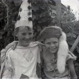Clowning around, John Sedgman and Mick Jones, Pomona, ca 1950s