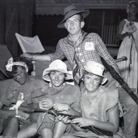 Fancy Dress Ball participants, Laguna House, Hastings Street, Noosa Heads, 1951