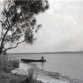 Boating party, Lake Weyba, Noosaville, 1947