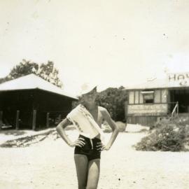 Des Martin, Noosa Main Beach, Noosa Heads, January 1949