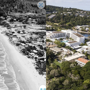 Aerial view, Noosa Main Beach, Noosa Heads 