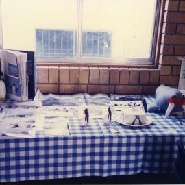 Display table, International Study of Antarctica, QCWA Tewantin Noosa Branch Hall, Tewantin, 1992