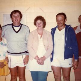 Badminton players, Cooroy Badminton Club, 26 Emerald Street, Cooroy, 1984