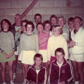 Badminton players, Cooroy Badminton Club, 26 Emerald Street, Cooroy, ca 1980s