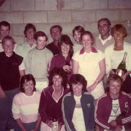 Badminton players, Cooroy Badminton Club, 26 Emerald Street, Cooroy, 1984