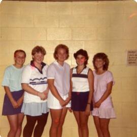 Ladies team, Cooroy Badminton Club, 26 Emerald Street, Cooroy, 1985