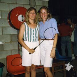 Sheryl and Lynne Ramm, Reunion celebration, Cooroy Badminton Club, 26 Emerald Street, Cooroy, 8 May 2001