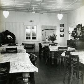 Dining room, Halse Lodge, 2 Halse Lane, Noosa Heads, September 1979