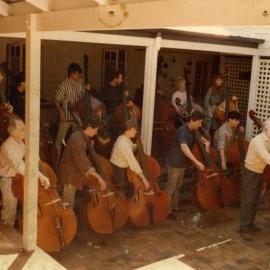 Double bass players, Halse Lodge, 2 Halse Lane, Noosa Heads 