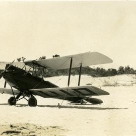 Bi-Plane, Noosa Main Beach, Noosa Heads, 1940s