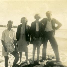 Beachgoers, Little Cove, Noosa Heads, 1941