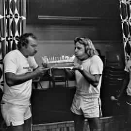 Celebrations, cake and candles, 1978